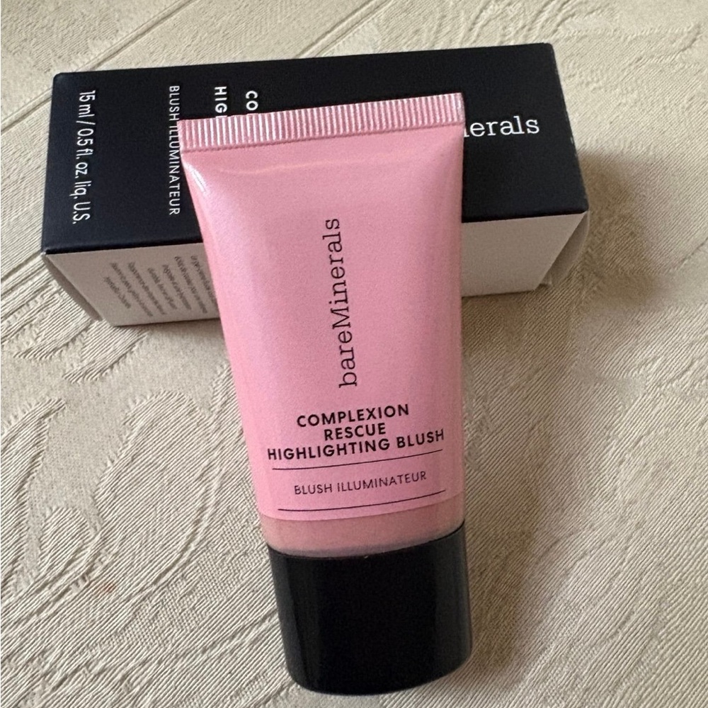 bareMinerals Complexion Rescue Highlighting Cream Liquid Blush Pink Glow BNIB